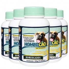 Kit 6 un. de Homeoc�o - homeop�tico contra pulgas e carrapatos 