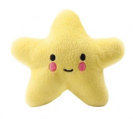 Brinquedo Pelucia Estrela - Amarelo -  para ces