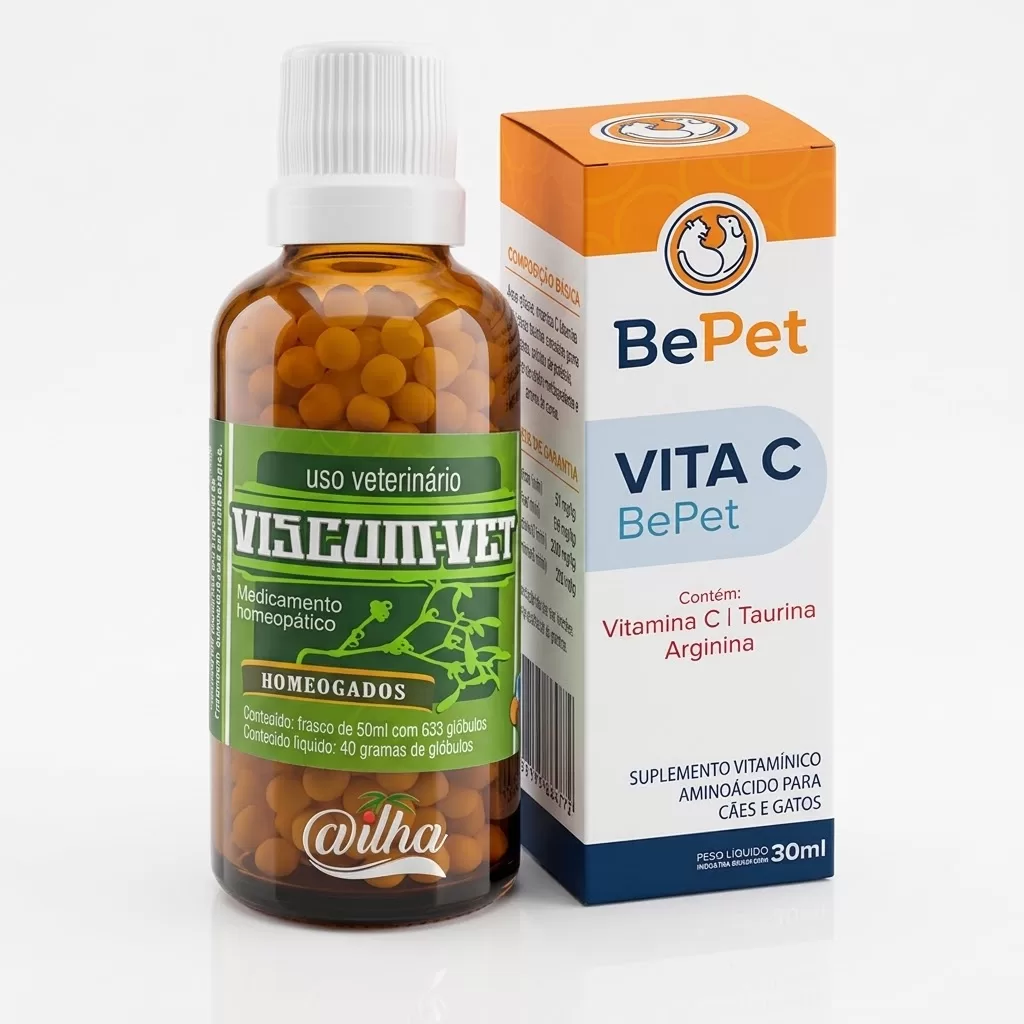 1 un. Viscum Vet glóbulos + vitamina C