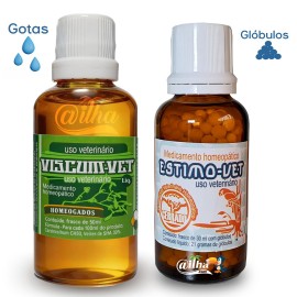 Kit revenda iniciante - 13 un. de Viscum-Vet gl�bulos, 03  un. Viscum-Vet l�quido, 03 un. estimo-vet